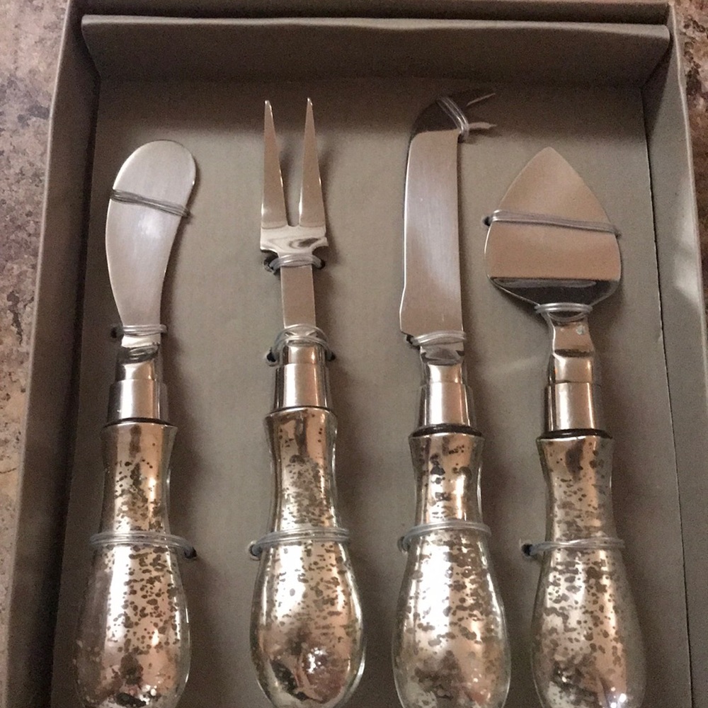 Mercury Glass Cheese set